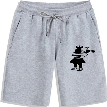 2019 Летните Модни Мъжки готини шорти Love Bomb Banksy Шушу Tumblr Хипстерские шорти, къси панталони за мъже на S Уо за мъже на S Подарък