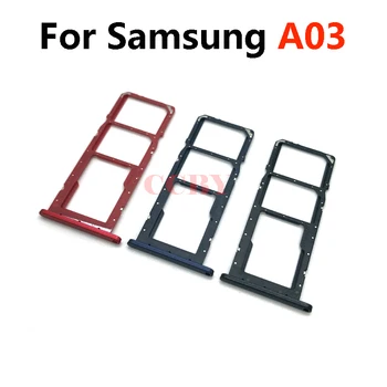 За Samsung Galaxy A03 A035F Държач за четене sim-карти, титуляр на тавата за sim-карти, слот за адаптер