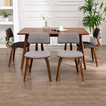 Скандинавски мебели Прости трапезни столове Креативни Дизайнерски трапезни столове от масивно дърво на Американския Дизайн на Домашен минималистичен стол с облегалка