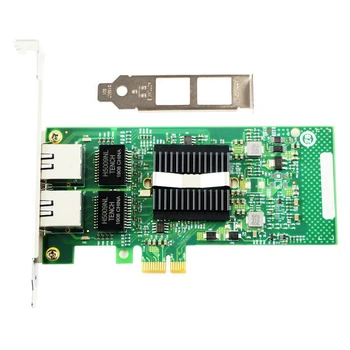 Резервни части за десктоп мрежова карта NA82575-T2 PCI-Ex1 Dual Gigabit Electrical Server Мрежова карта 82575EB с чип