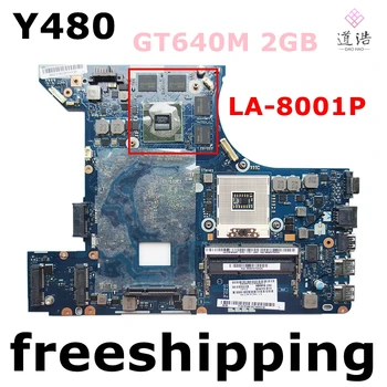 LA-8001P за Lenovo Y480 дънна Платка на лаптоп GT640M 2gb DDR3 дънната Платка на 100% тествана е напълно