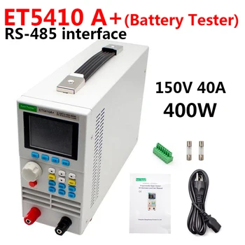 ET5410 Електронен Тестер за натоварване на постоянен Ток 400 W Тестер Капацитет на Батерията, Тест на Мощността на Тестер на стареене 150/40A Интерфейс RS485 Софтуерна Поддръжка