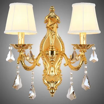 Златен, с монтиран на стената лампа, огледална лампа в банята, промишлен, с монтиран на стената лампа, класически, с монтиран на стената лампа, осветление на спални WF1220202