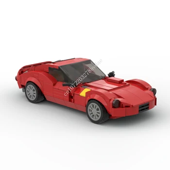 268 бр., Състезателни коли MOC Speed Champions 250 GTO, модел спортен автомобил, строителни блокове, Технологични тухли, Творческа сглобяване, детски играчки, подаръци