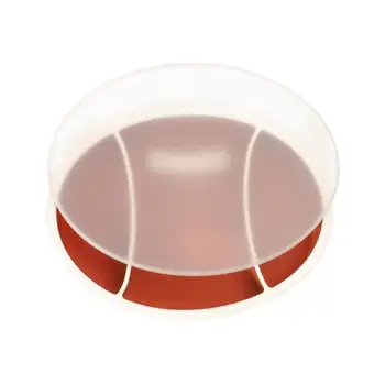 Силиконовата чиния за деца Чиния за хранене на деца, разпределена под формата на топка за ръгби, Нескользящая Обучение чиния за самостоятелно хранене, прибори за хранене