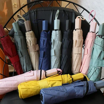 Нов трикуспидалната чадър чист цвят, за мъже и жени