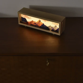 Rizhao Jinshan Креативен подарък за рожден ден, усещане за атмосфера, Нощна лампа, Ретро Настолна лампа, Акумулаторна Настолна Малка Нощна