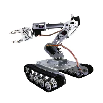 TS100 12V Мотор 7-DOF Робот-Манипулатор Smart RC Robot Комплект Амортисьор Радиоуправляемого на модела на резервоара с Wi-Fi