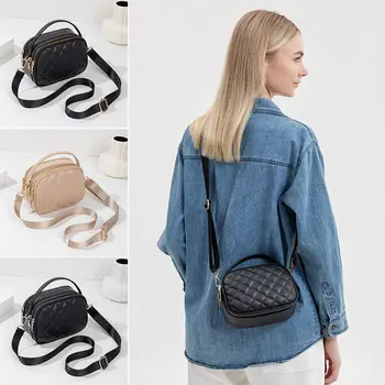 Малка Квадратна чанта от Изкуствена Кожа, Мода Водоустойчив Верижка, Лесна чанта през рамо, женствена чанта