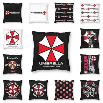 Umbrella Corporation Калъфка За Възглавница Начало Декор Квадратен Калъф За Възглавници, Спално Бельо Разтегателен Модни Удобна Калъфка За Възглавница