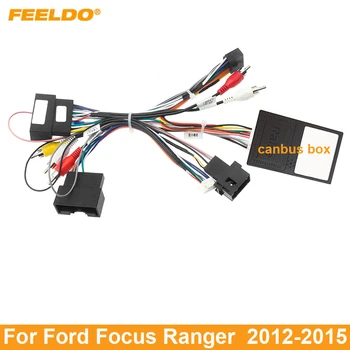 FEELDO Car Audio 16PIN Android захранващ Кабел Адаптер С Предавателна Canbus За Ford Focus Ranger Аудио Колан, захранващи Кабели