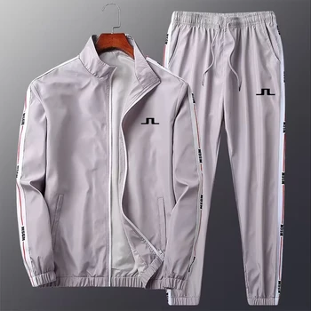 Облекло за голф 2023, Костюм за голф, Мъжки облекла за голф, Панталони за голф, Мъжка лятна солнцезащитная яке, тенис на луксозно облекло за голф в корейски стил от 2 теми