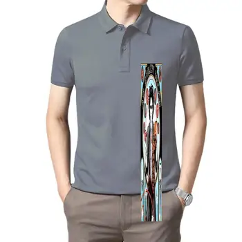 Мъжки облекла за голф, 100% Памук, О-образно Деколте, Мъжка тениска-поло с принтом Безкрайни мечти, Женски Пясъчен човек, мъжка тениска-поло