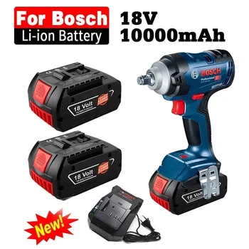 100% Оригинален 10ah Акумулаторна Литиево-йонна Батерия за Bosch 18V 6.0 A резервно захранване на Преносими Подмяна на BAT609 BAT609G 618