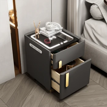 Nordic Smart малка странична Масичка-Шкаф За Съхранение на Черно Уникални Луксозни Нощни Шкафчета За Спалня Szafka Nocna Мебели За Спалня 50MQNS