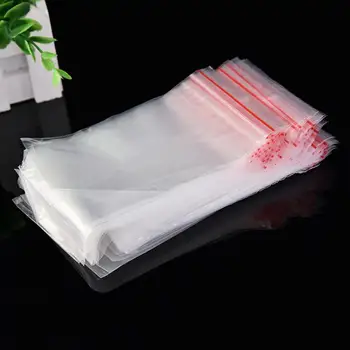 100шт Найлонови торбички за Съхранение на Пылезащитных Найлонови Отново закрываемых Пластмасови опаковки за бижута органайзер