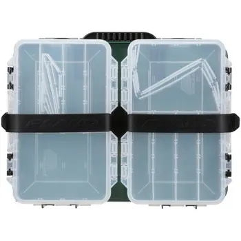 Кутии за съхранение на риболовни принадлежности и стръв Flex N' Go Satchel, зелен / прозрачен, средно