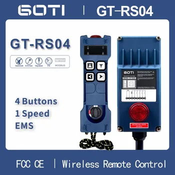 GT-RS04 Промишлен Безжичен Подвижен Кран с Дистанционно Управление, 4 Односкоростных Канален Превключвател GOTI 12V18-65V65-440V AC/DC, Подмяна на F21-4S