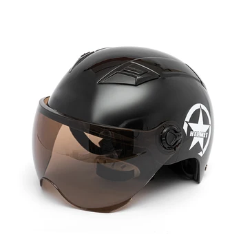 Мотоциклет с каска полуоткрытым лице, бейзболна шапка, със защита от ултравиолетови лъчи, на каска, Велосипеден шлем, Регулируеми за колоездене
