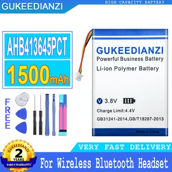 Батерия GUKEEDIANZI капацитет от 1500 mah AHB413645PCT за безжична Bluetooth слушалки Sennheiser PXC 550 Голяма мощност Bateria