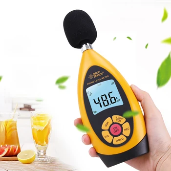 Цифров измерител на нивото на звука на 30-130 db, тестер за измерване на шум, измерване на нивото на звука, децибеловый монитор, диагностичен инструмент