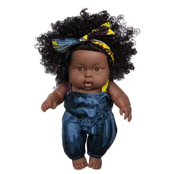 Кукла Reborn Бебета-Кукли за бебета и малки деца Реалистични черна кукла-момиче, афроамериканская реалистична кукла, кукла за новородени