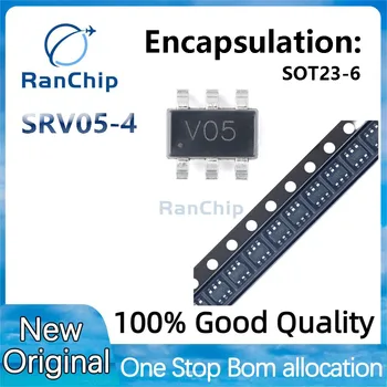 SRV05-4. TCT SOT23-6 SRV05 SOT23 V05 SRV05-4 SRV05-4-P-T7 SOT SMD, нов оригинален набор от чипове, 10 бр.