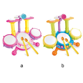Художествена шум детски барабани - ярък звук и мощен ритъм за деца, различни звуци ABS