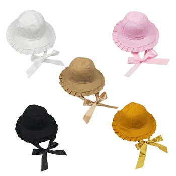 Дамски шапка-кофа за летни пътувания от Слънце, шапка в Корейски стил, однотонная лента, гениален пост колан, Сгъваем Открит C