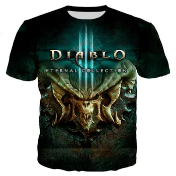 Diablo 3 Cover Of Soul Тениска с 3D принтом За Мъже И Жени 2023, Нови Модни Ежедневни Летни Тениски Унисекс, Градинска Дрехи, Блузи Оверсайз