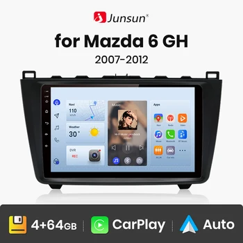 Junsun Безжичен Carplay Android Авто Радио За Mazda 6 GH въз основа на 2007-2012 Мултимедия GPS авторадио 4G WIFI DSP