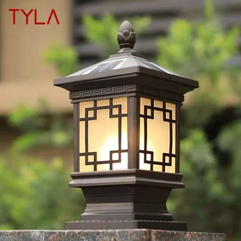 Градинска слънчева лампа TYLA, класически Ретро Водоустойчива led лампа за вътрешния двор, за украса на градината, на балкона, на вилата, монтиран на стената лампа