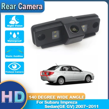 HD CCD Широка висококачествена водоустойчива камера за задно виждане RCA За Subaru Impreza Sedan (GE GV) 2007 ~ 2008 2009 2010 2011