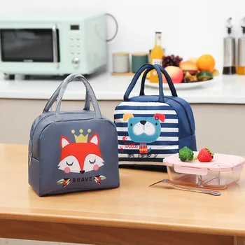 Случайна термална чанта за храна за пикник, Преносима случайна кутия, Мультяшная чанта-тоут, чанти-хладилници за прясно продукти за жени, подарък за момичета и деца