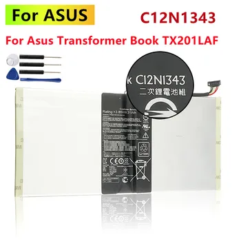 Оригинална Батерия за лаптоп C12N1343 за Asus Transformer Book TX201LAF batteria + Инструменти