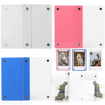 Универсална рамка за снимка за фотоапарат миг печат, двустранен акрилни 3-инчов Магнит за хладилник за Polaroid за Fujifilm Instax mini Picture Art