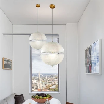 Окачен лампа Postkrisi, Италиански Дизайнерски окачен лампа от смола за стълба, хол, прикроватного бара, украса на стаята