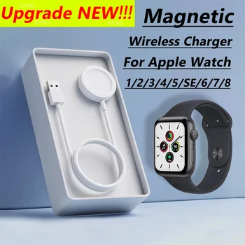 Ново Магнитно Безжично Зарядно За Apple Watch Серия Fast Charging Station C USB Кабел За Зарядно устройство iWatch 8 7 6 SE 5 4 3 2 1