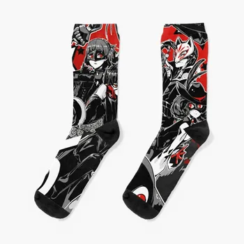 Чорапи Persona 5, дизайнерски чорапи, чорапи за мъже, Нестандартен, дамски чорапи, високи