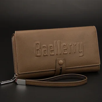 Чантата Baellerry, Мъжки портфейли-клатчи, Голяма чанта за телефон, Уникален дизайн, Мъжки портфейл, Многофункционална чанта-държач за карти, портфейл