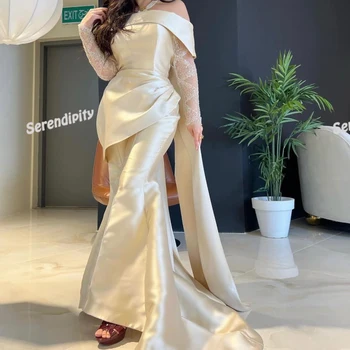 Serendipity Саудитска Арабия, Лятна вечерна рокля за Тържествен повод, Тръба с Дължина до пода с открити рамене, Елегантна Дантела за жени 2023
