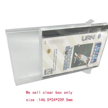 Кутия с прозрачен капак от ДОМАШНИ любимци за SEGA Saturn СС версия за САЩ, дълга кутия за съхранение на цветна кутия за съхранение, дисплей за игри
