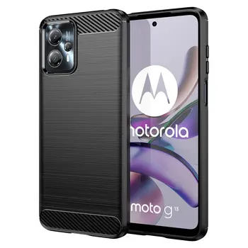 За Motorola Moto G13 4G Калъф, изработени от въглеродни влакна, брони, мек силикон, делото от TPU, калъф за мобилен телефон Motorola Moto G13 4G