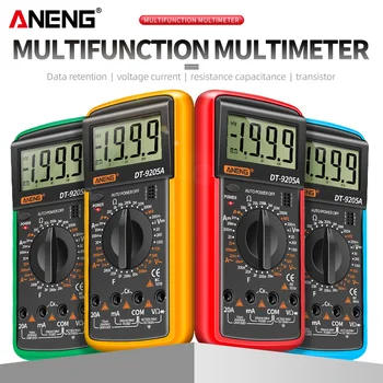 ANENG DT-9205A Цифров Мултицет AC/DC вход за транзистор Тестер Електрически NCV Тестов Измерител на Професионален Аналогов Автоматичен Диапазон Multimetro