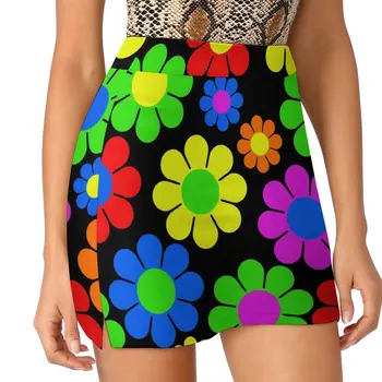 Пролетен модел в стил хипи, цвете маргаритка, светонепроницаемая брючная пола за нощен клуб, новост в облеклото