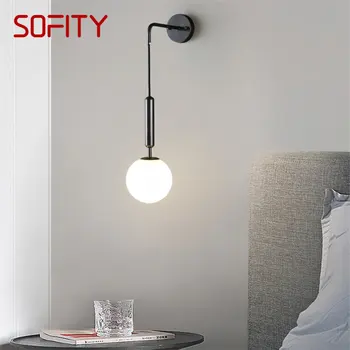 ULANI Модерен месинг лампа-стенни лампи за помещения, лесен, креативен мед, с монтиран на стената лампа за домашен интериор на спалнята