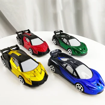 Детски Играчки за Кола, с възможност за сгъване на Облегалката, Развитие на Играчка, Пластмасови Мини-Готина Цветна Модел на спортен Автомобил, Инерционен Автомобил, Подарък За Рожден Ден За момчета