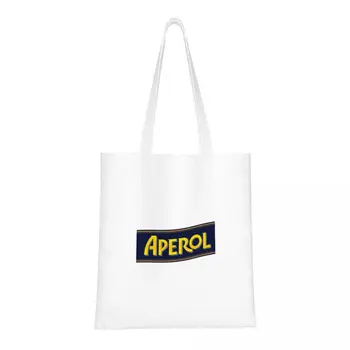 Пазарски чанти Aperol Spritz, холщовая чанта-тоут, Сгъваема пазарска чанта на рамото за момичета, модни пътна чанта-тоут