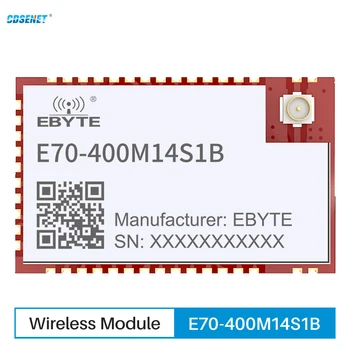 433 Mhz 470 Mhz CC1312R Soc Безжичен Модул SMD CDSENET E70-400M14S1B 14dbm 1,5 км IPEX/Антена с отвор за пробиване RSSI GFSK Висока Мощност