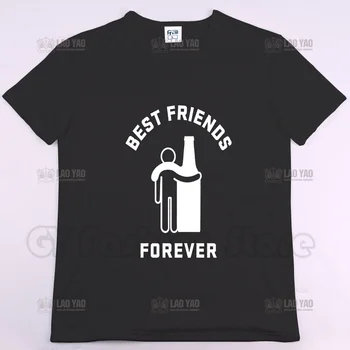 Най-добрите приятели завинаги, хит на продажбите, лятна тениска с принтом, Ежедневни мъжки и женски ризи, Модни топове, градинска Унисекс облекло